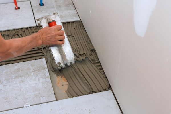 Bathroom Floor Renovation in Lexington